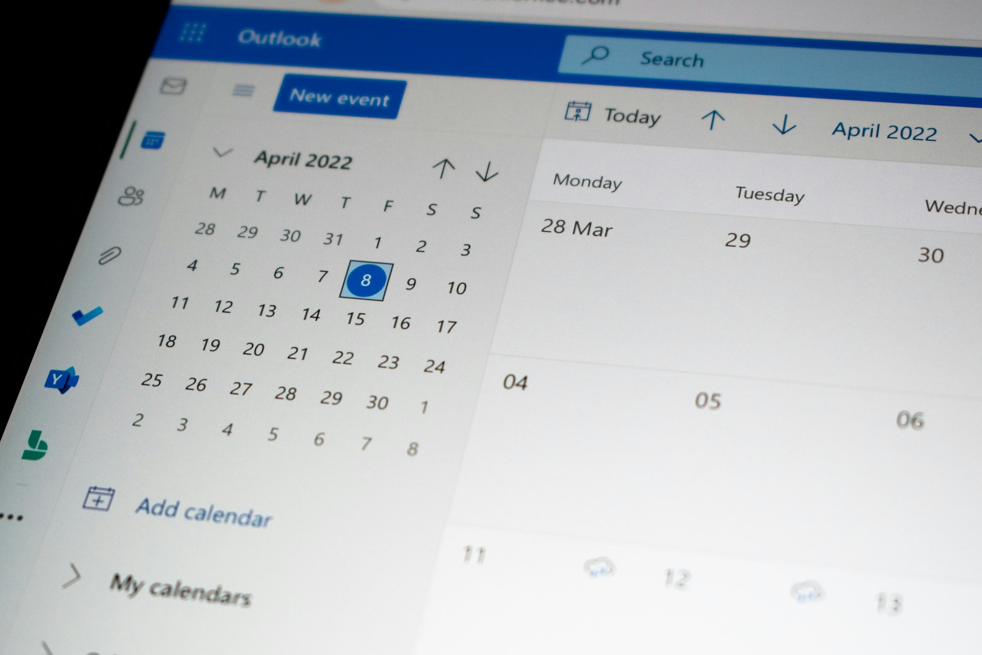 Microsoft 365 Outlook kalender