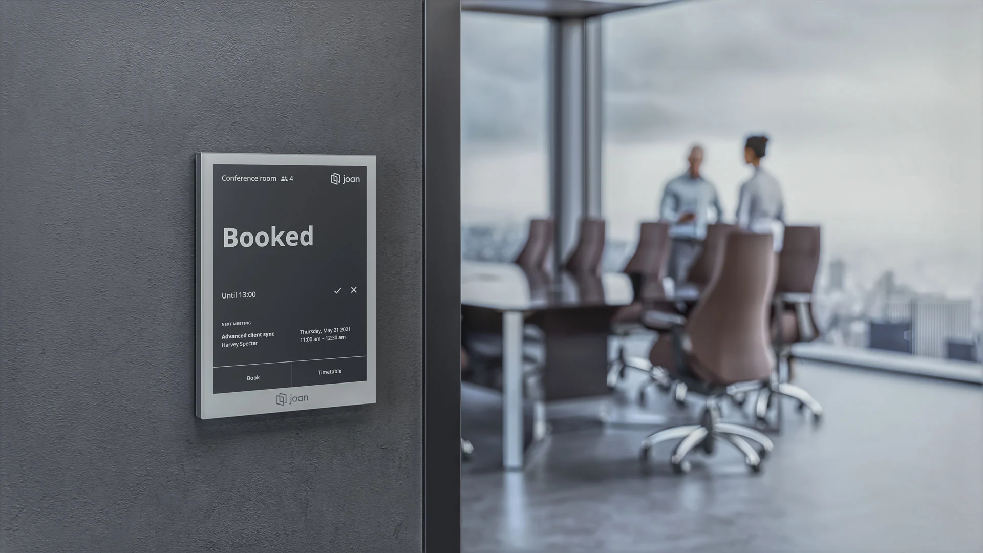 How do e ink room booking displays work? | IKANDA